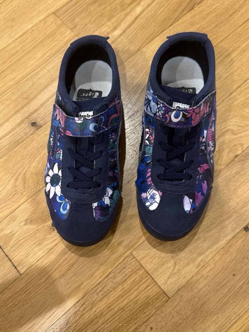 Onitsuka Tiger by Asics Navy Floral Kids Sneakers